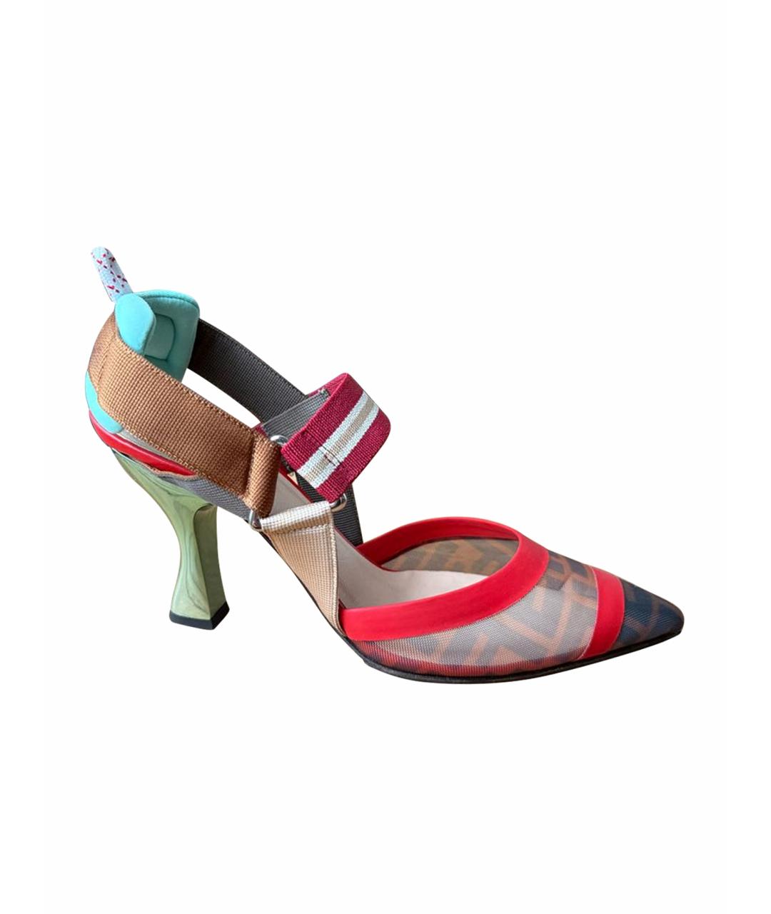 FENDI Коричневые туфли, фото 1