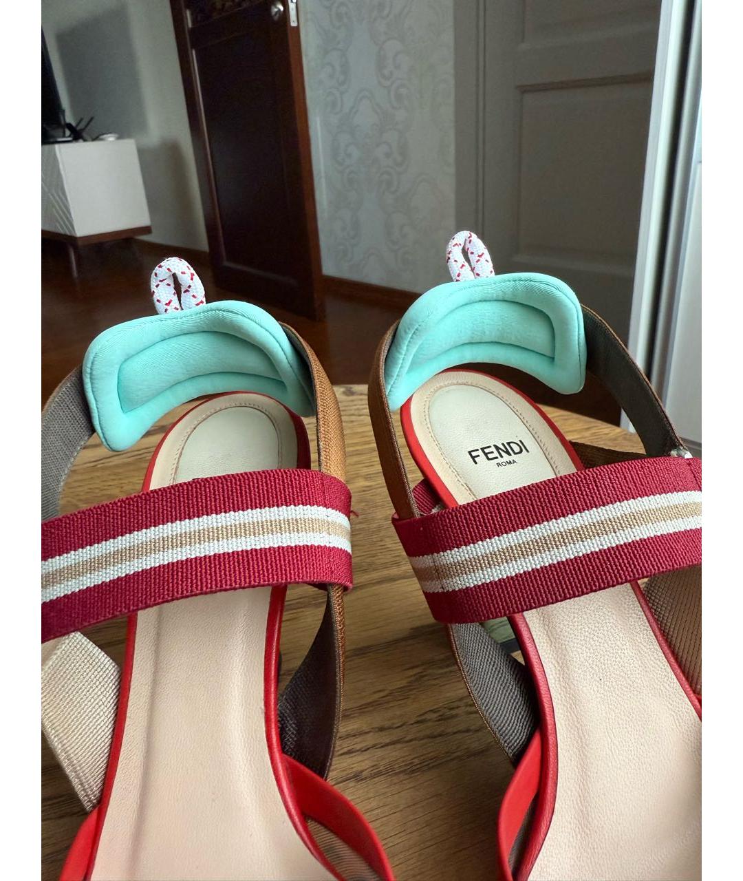 FENDI Коричневые туфли, фото 7