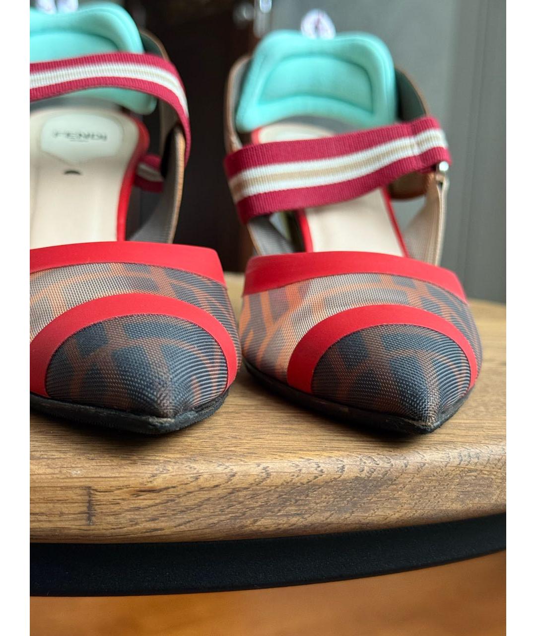 FENDI Коричневые туфли, фото 5