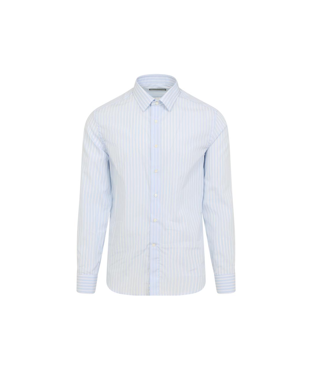 CANALI Голубая хлопковая классическая рубашка, фото 1