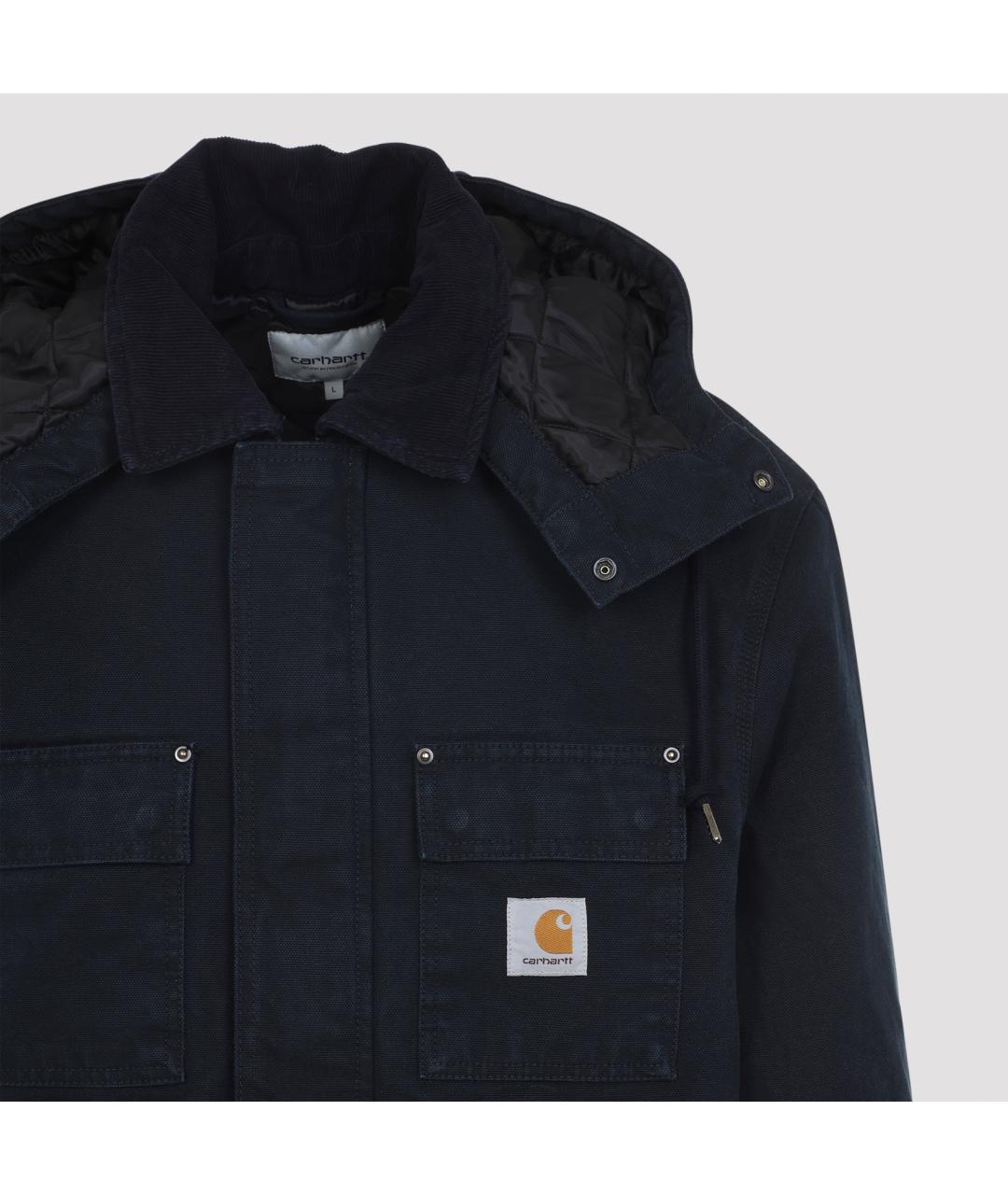 CARHARTT WIP Синяя хлопковая парка, фото 4