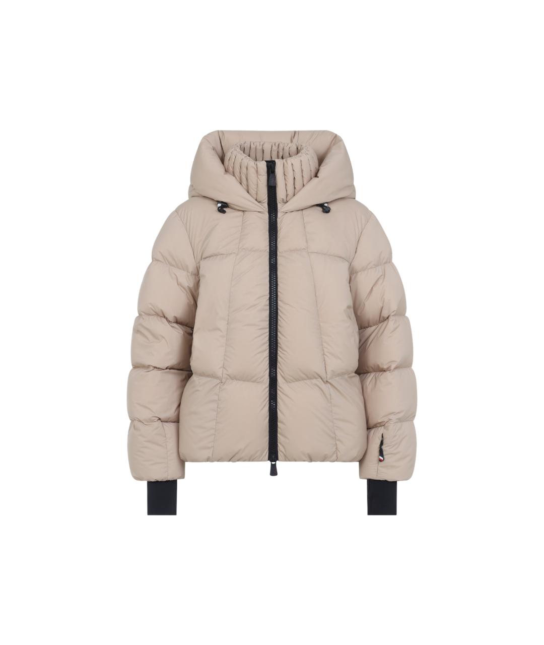 MONCLER GRENOBLE Бежевая полиамидовая куртка, фото 1