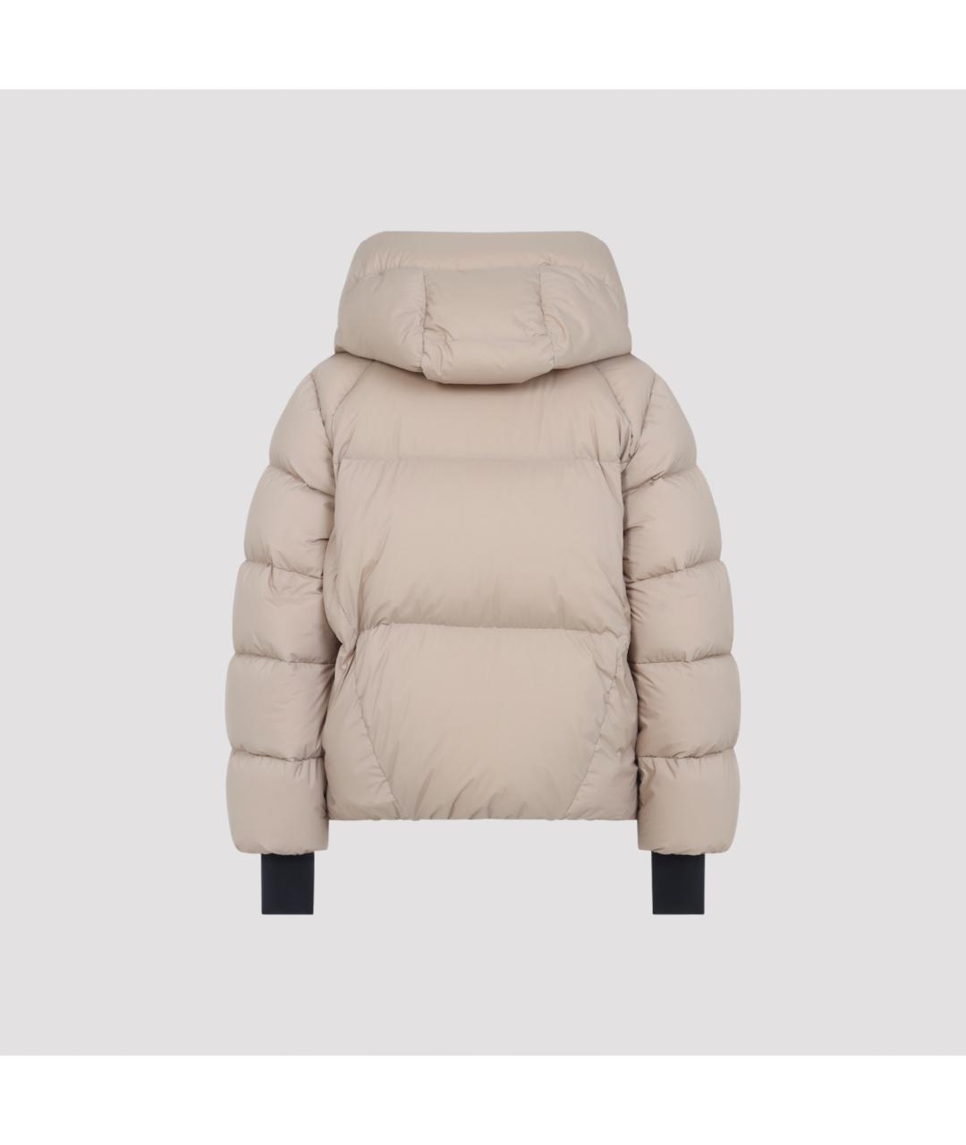 MONCLER GRENOBLE Бежевая полиамидовая куртка, фото 2