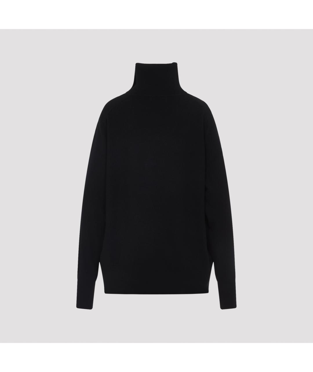 DRIES VAN NOTEN Черный кашемировый джемпер / свитер, фото 2