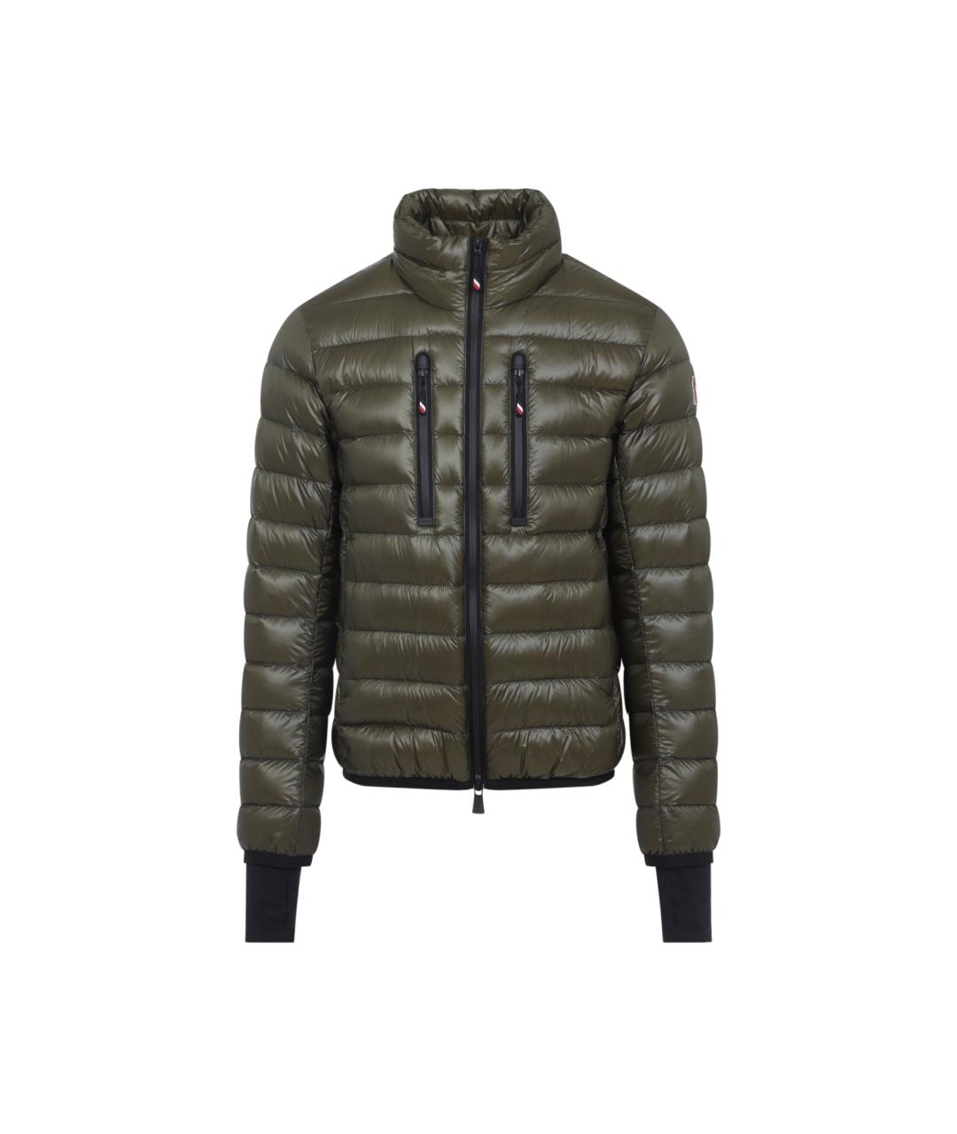 MONCLER GRENOBLE Зеленая полиамидовая куртка, фото 1