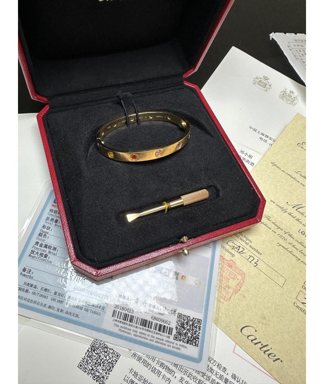 CARTIER Золотой браслет из розового золота, фото 2