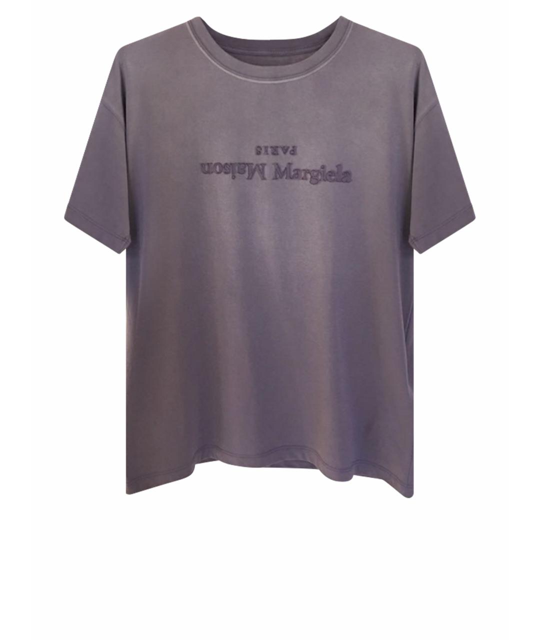 MAISON MARGIELA Фиолетовая хлопковая футболка, фото 1