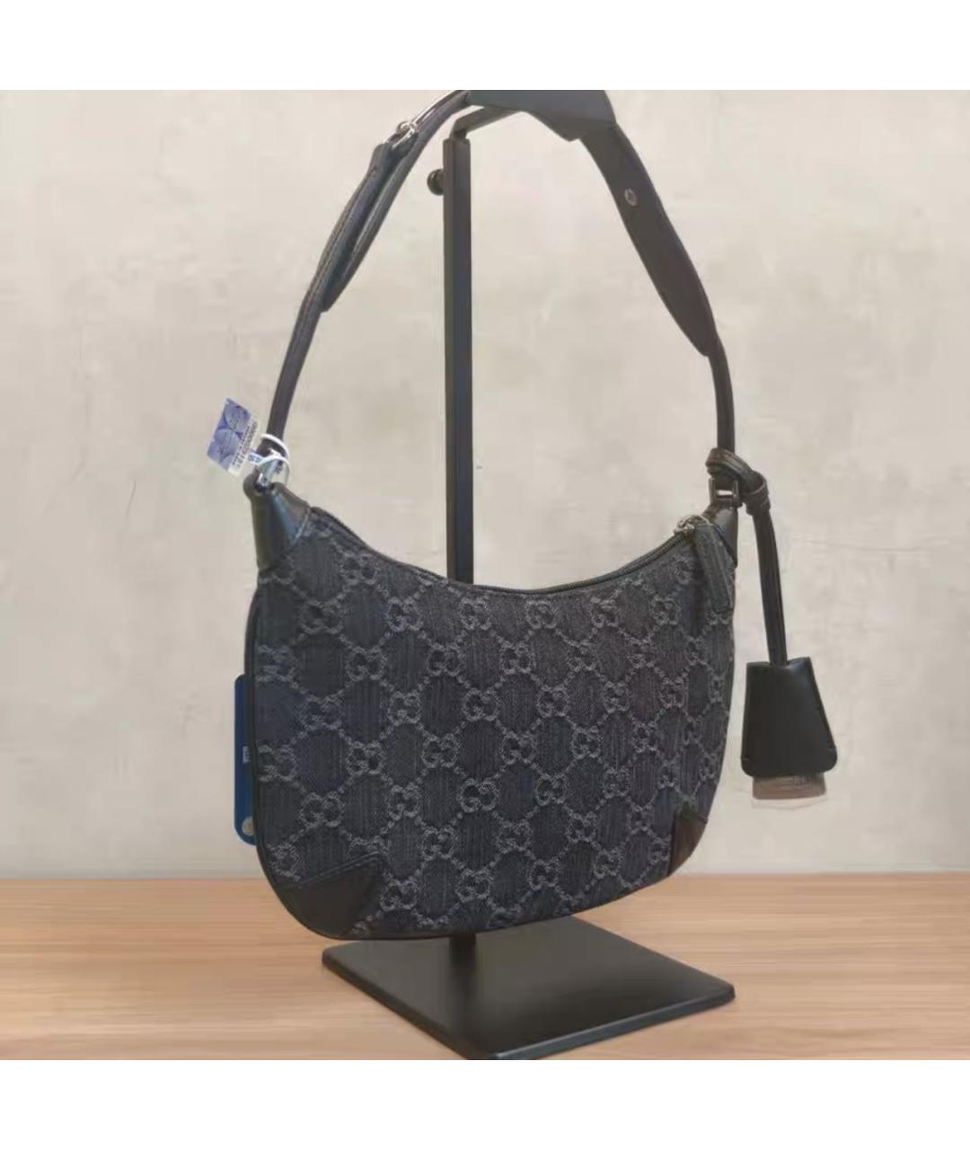 GUCCI Черная кожаная сумка на плечо, фото 3
