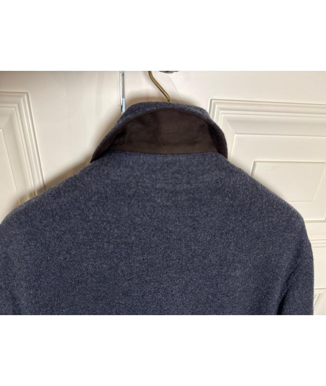 BRIONI Синяя шерстяная куртка, фото 3