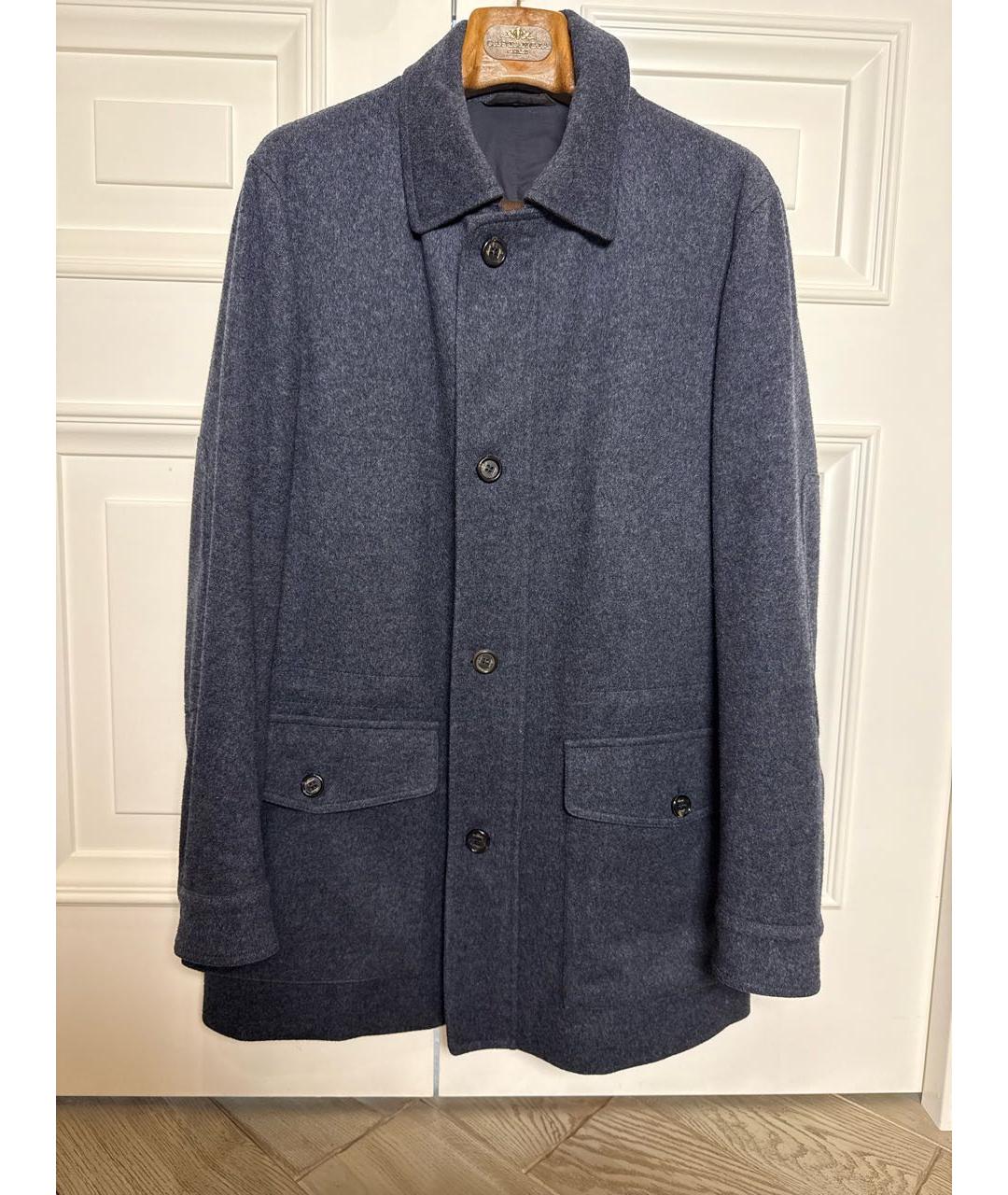 BRIONI Синяя шерстяная куртка, фото 8