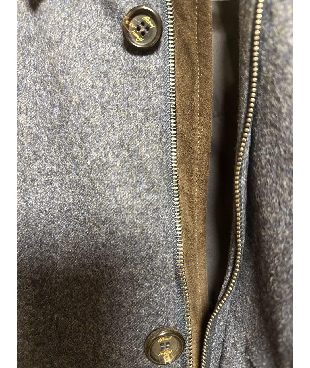 BRIONI Синяя шерстяная куртка, фото 5