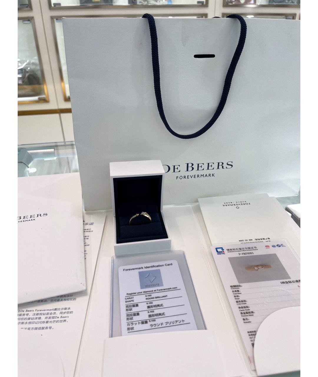 DE BEERS Золотое кольцо из розового золота, фото 2