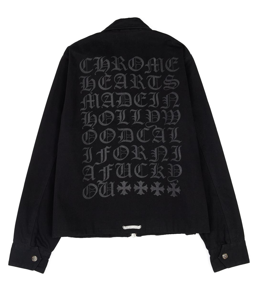 CHROME HEARTS Черная хлопковая куртка, фото 2