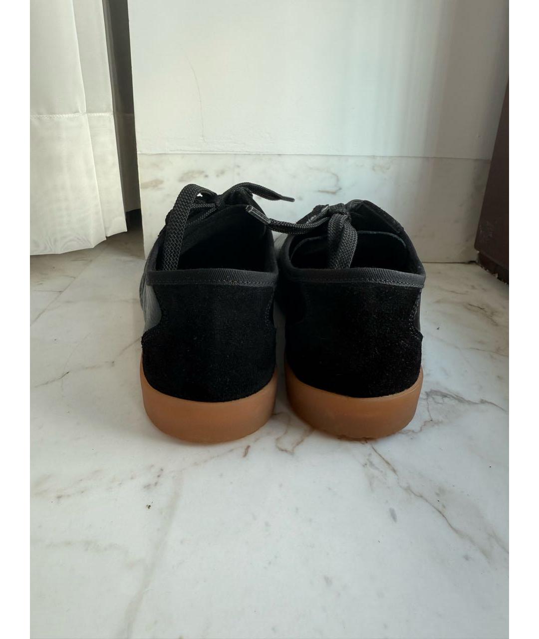 CHANEL Черные кожаные кеды, фото 4