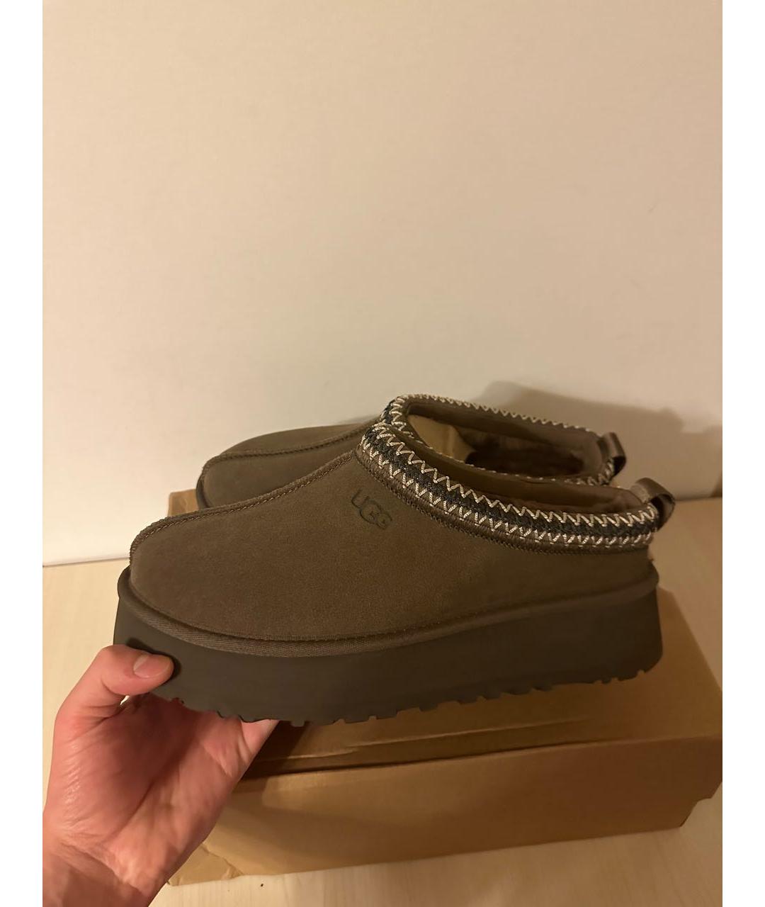 UGG AUSTRALIA Коричневые замшевые мюли, фото 2