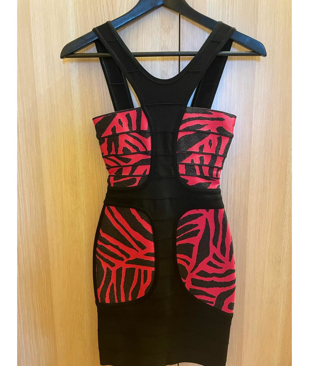 HERVE LEGER Мульти вискозное повседневное платье, фото 5