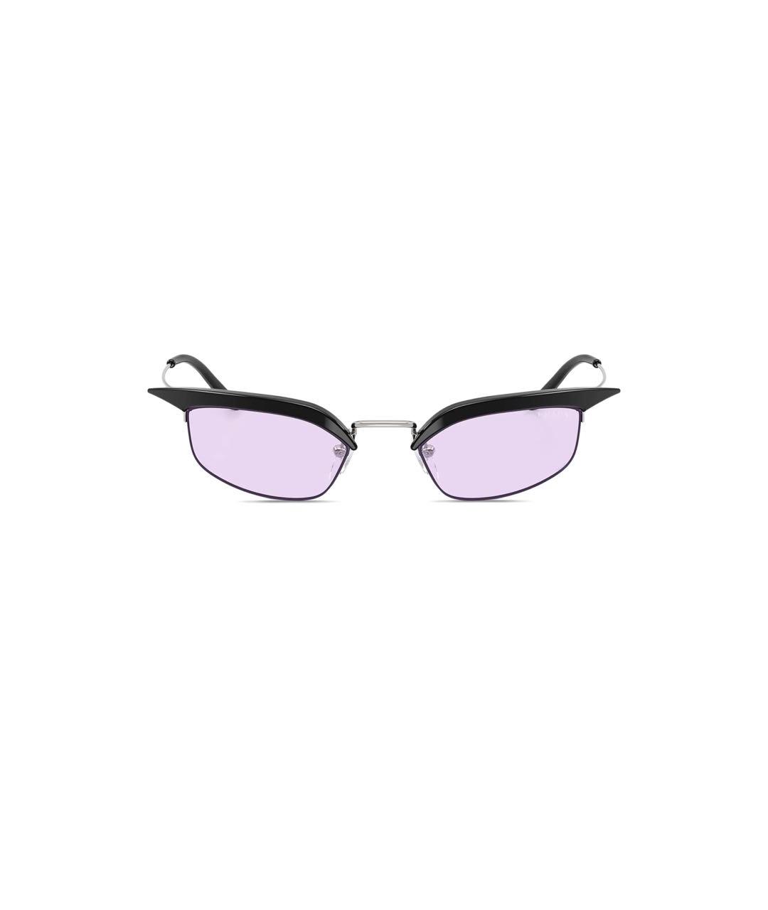 PRADA Черные пластиковые солнцезащитные очки, фото 2