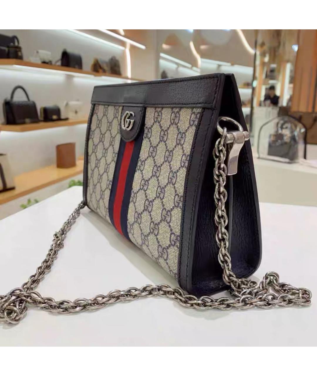 GUCCI Кожаная сумка через плечо, фото 4