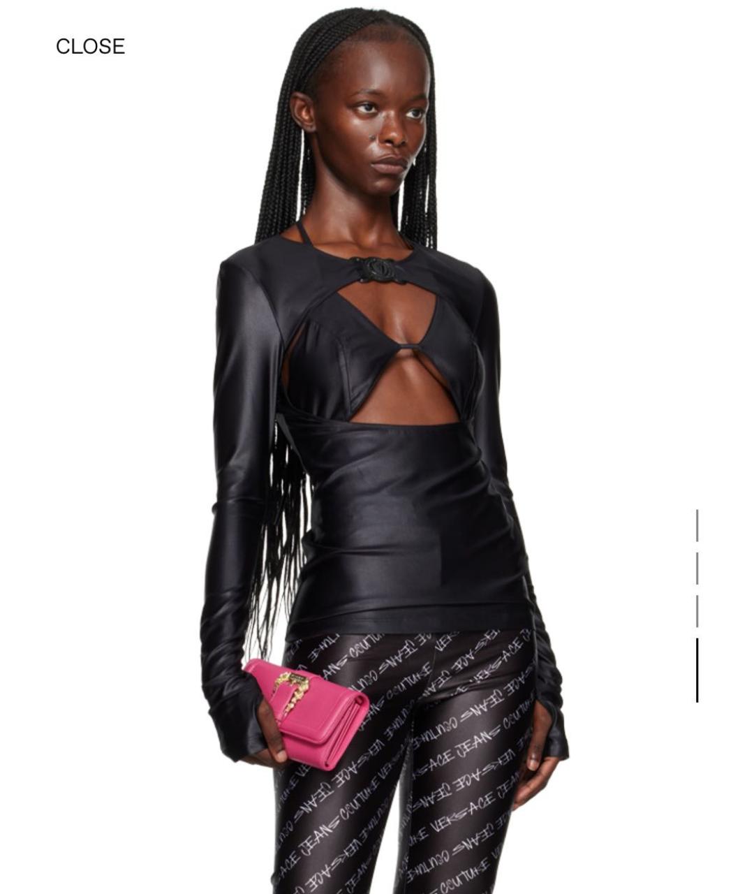 VERSACE JEANS COUTURE Черная блузы, фото 4