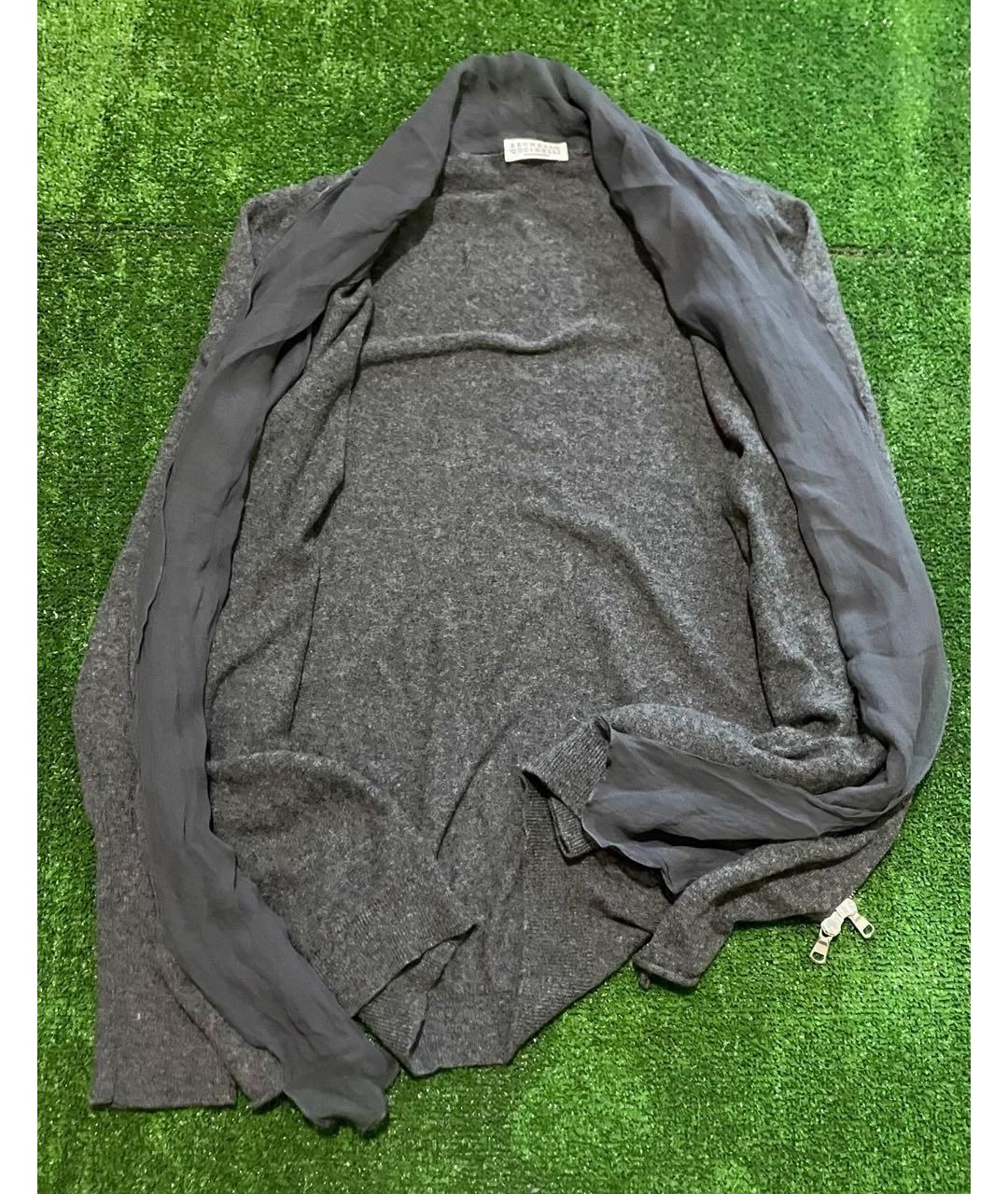 BRUNELLO CUCINELLI Антрацитовый кашемировый кардиган, фото 3