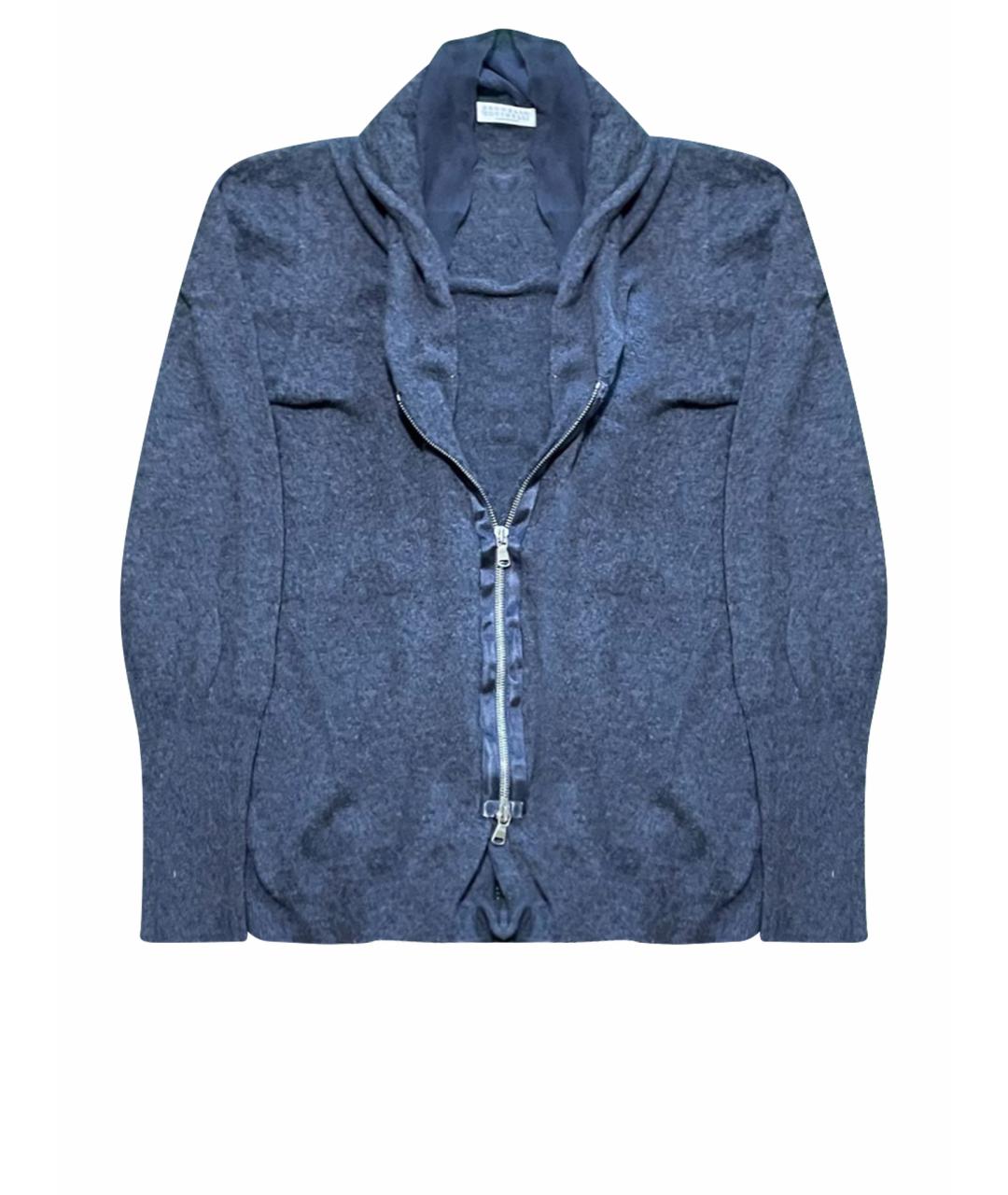 BRUNELLO CUCINELLI Антрацитовый кашемировый кардиган, фото 1