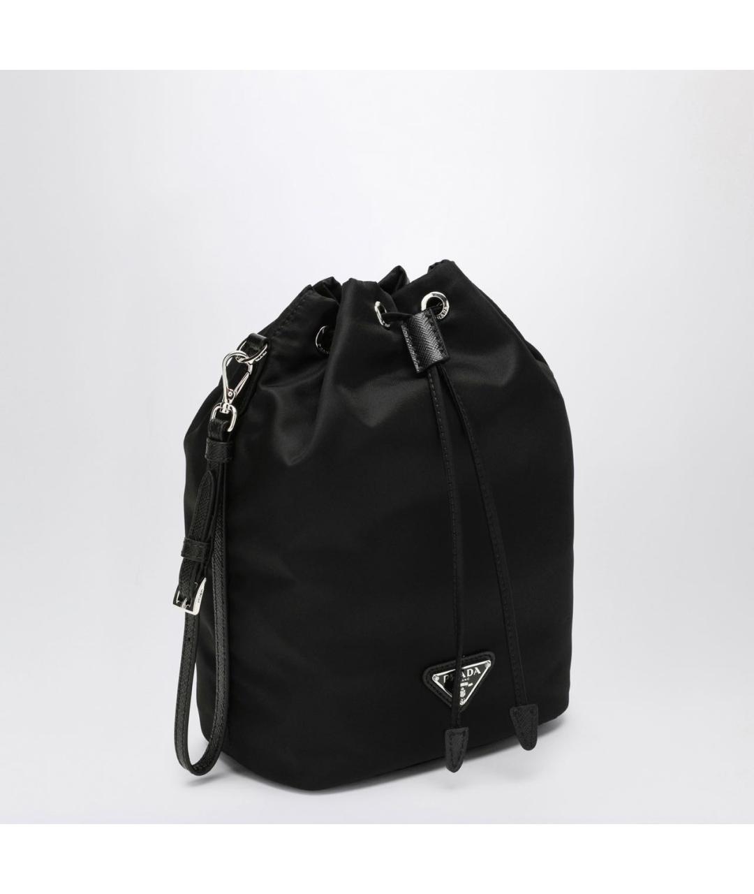 PRADA Черная тканевая сумка тоут, фото 3