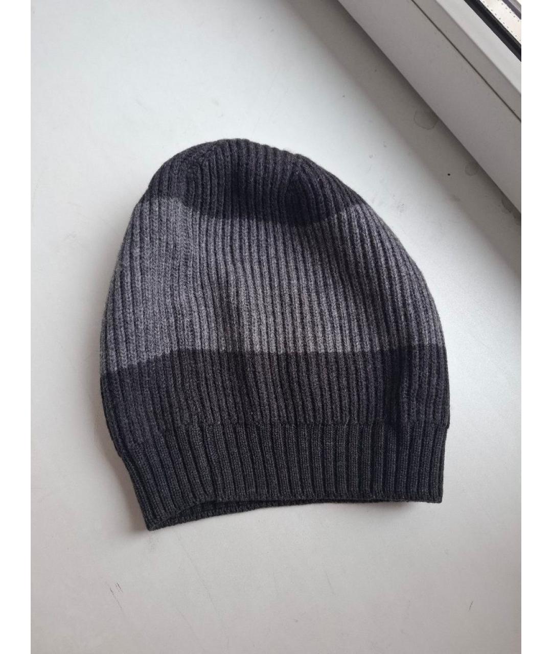 GUCCI Серая шерстяная шапка, фото 2