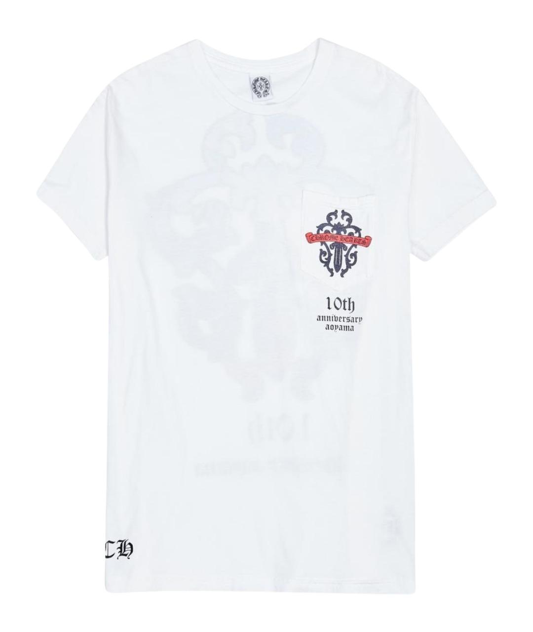 CHROME HEARTS Белая хлопковая футболка, фото 1