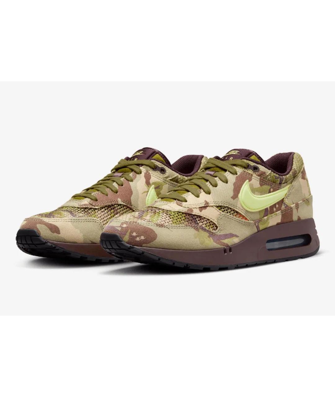 NIKE Хаки текстильные кроссовки, фото 2
