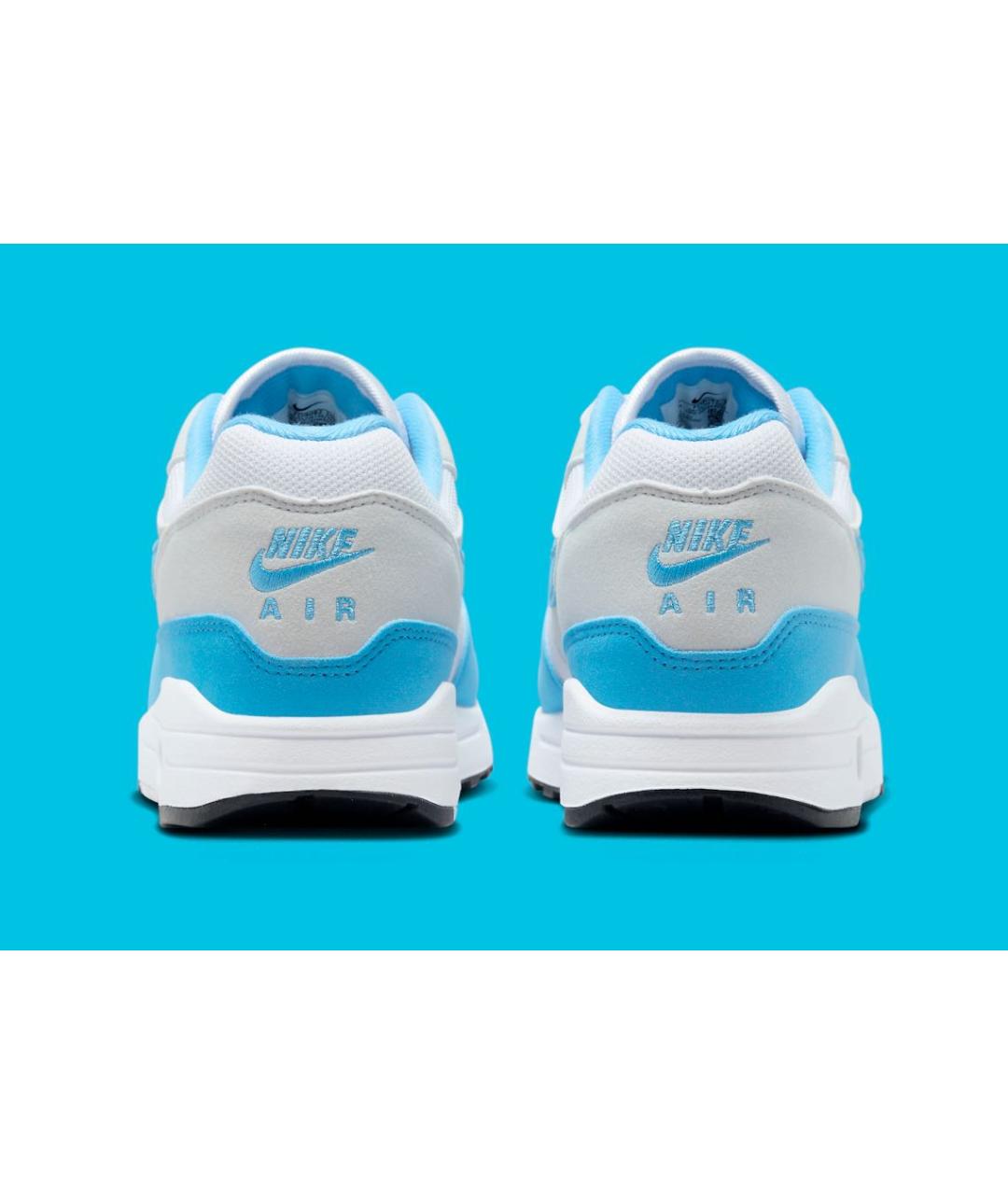 NIKE Голубые замшевые низкие кроссовки / кеды, фото 5