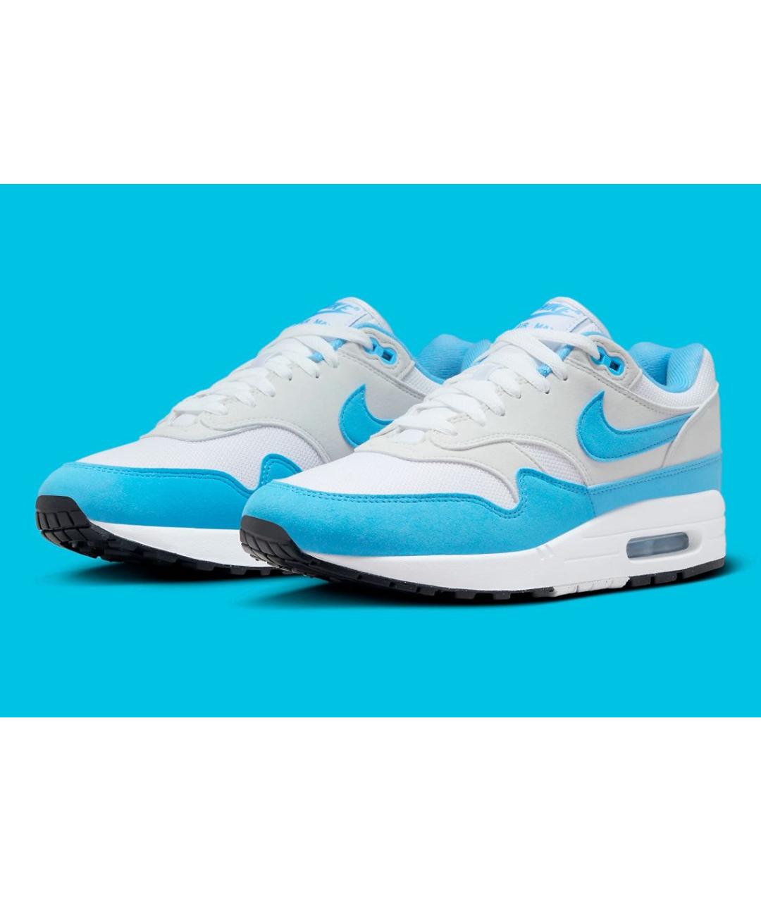 NIKE Голубые замшевые низкие кроссовки / кеды, фото 2