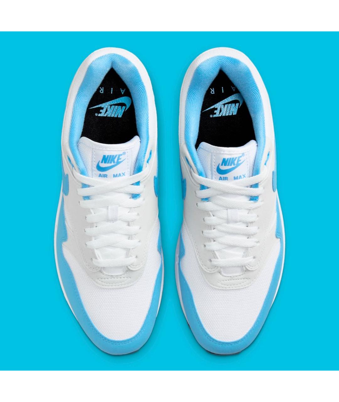 NIKE Голубые замшевые низкие кроссовки / кеды, фото 4