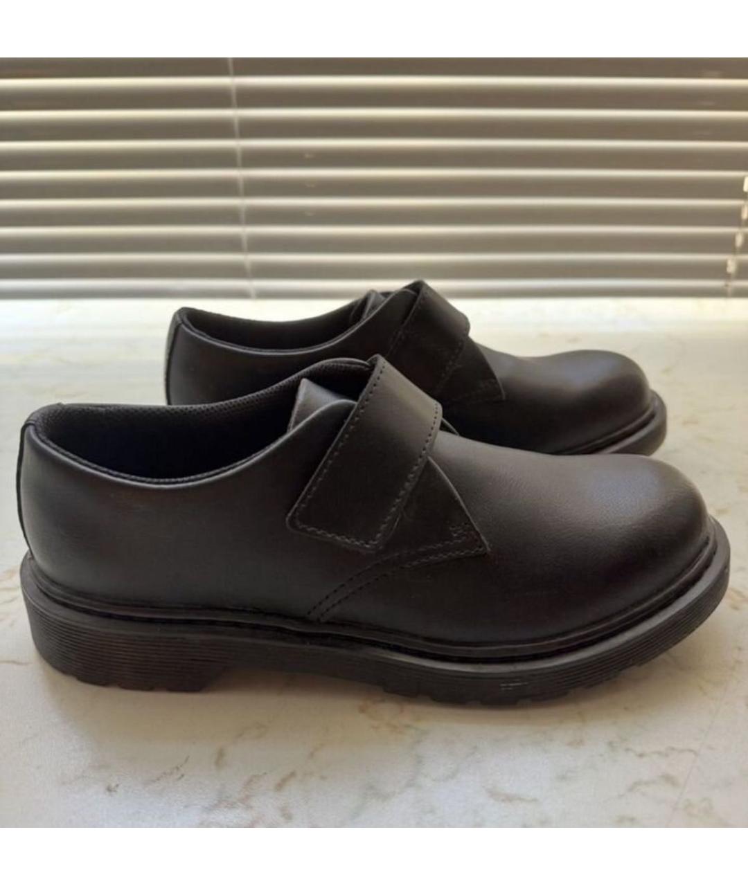 DR. MARTENS Черные кожаные ботинки, фото 4