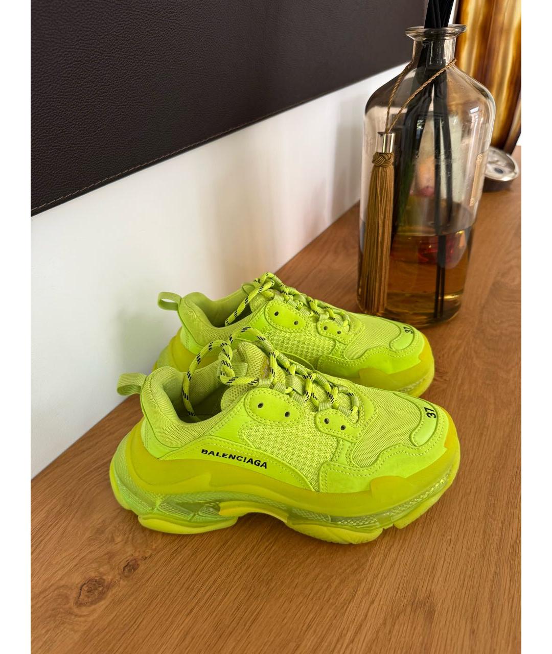 BALENCIAGA Салатовые кроссовки, фото 9