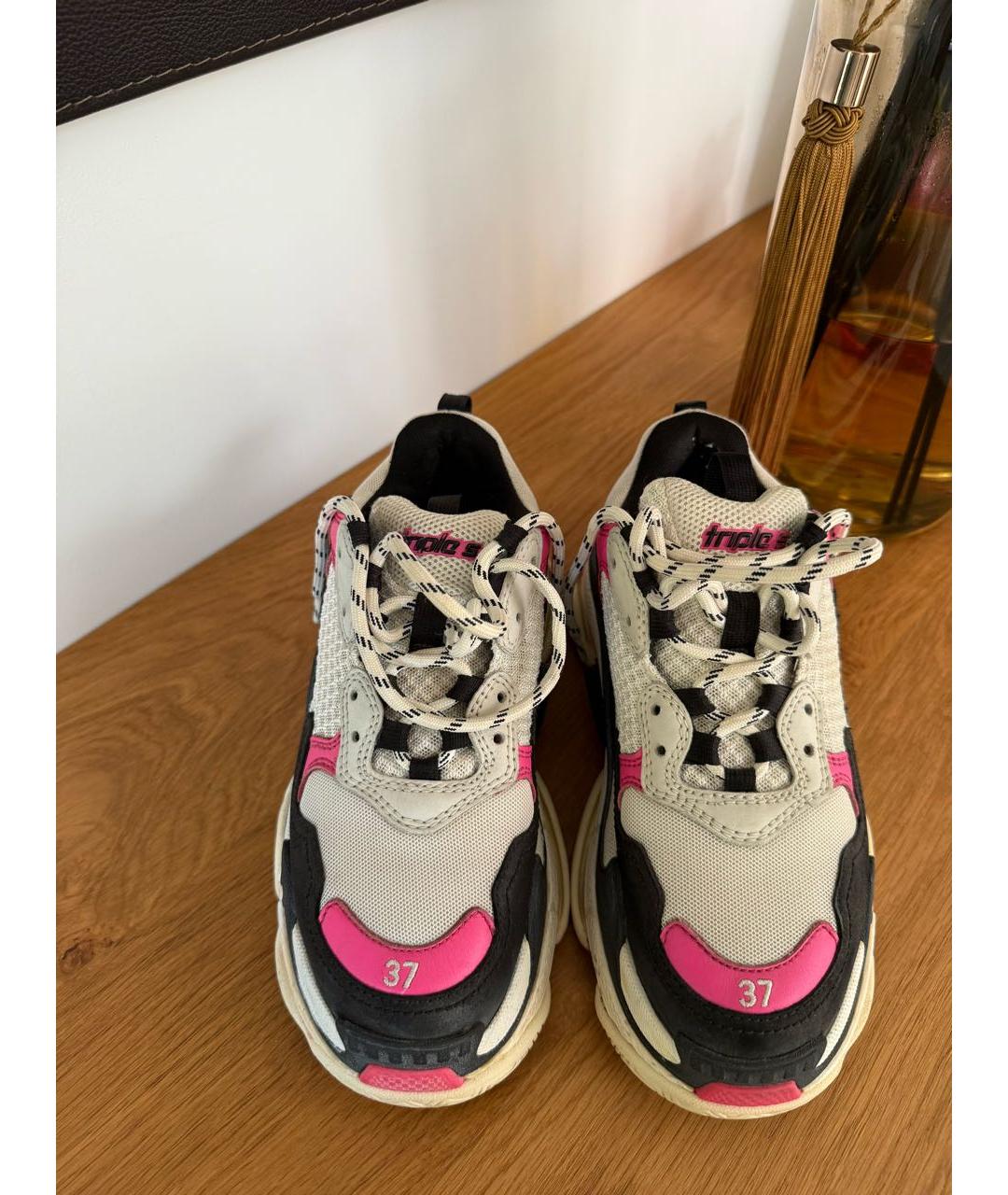 BALENCIAGA Розовые кроссовки, фото 4