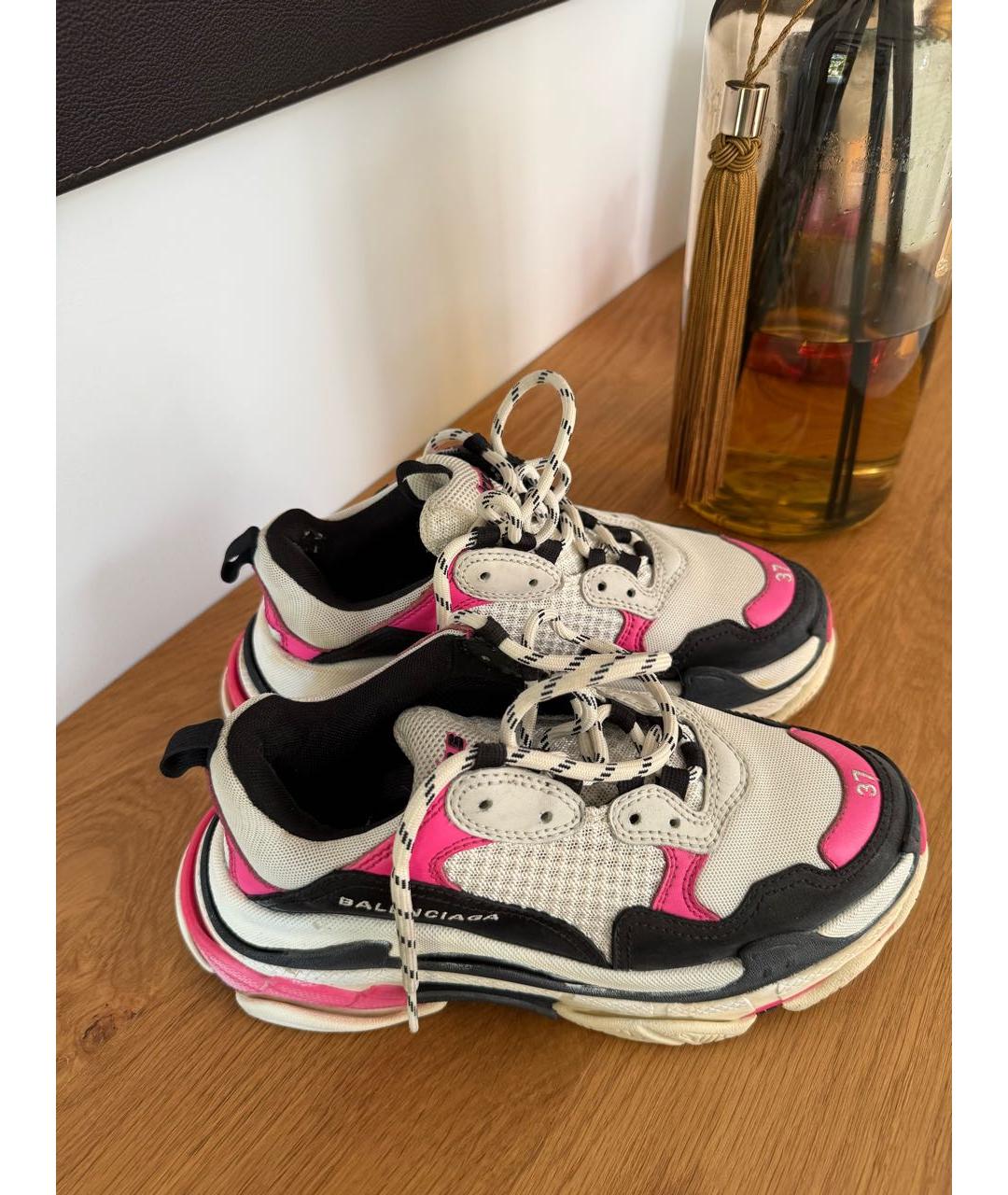 BALENCIAGA Розовые кроссовки, фото 6