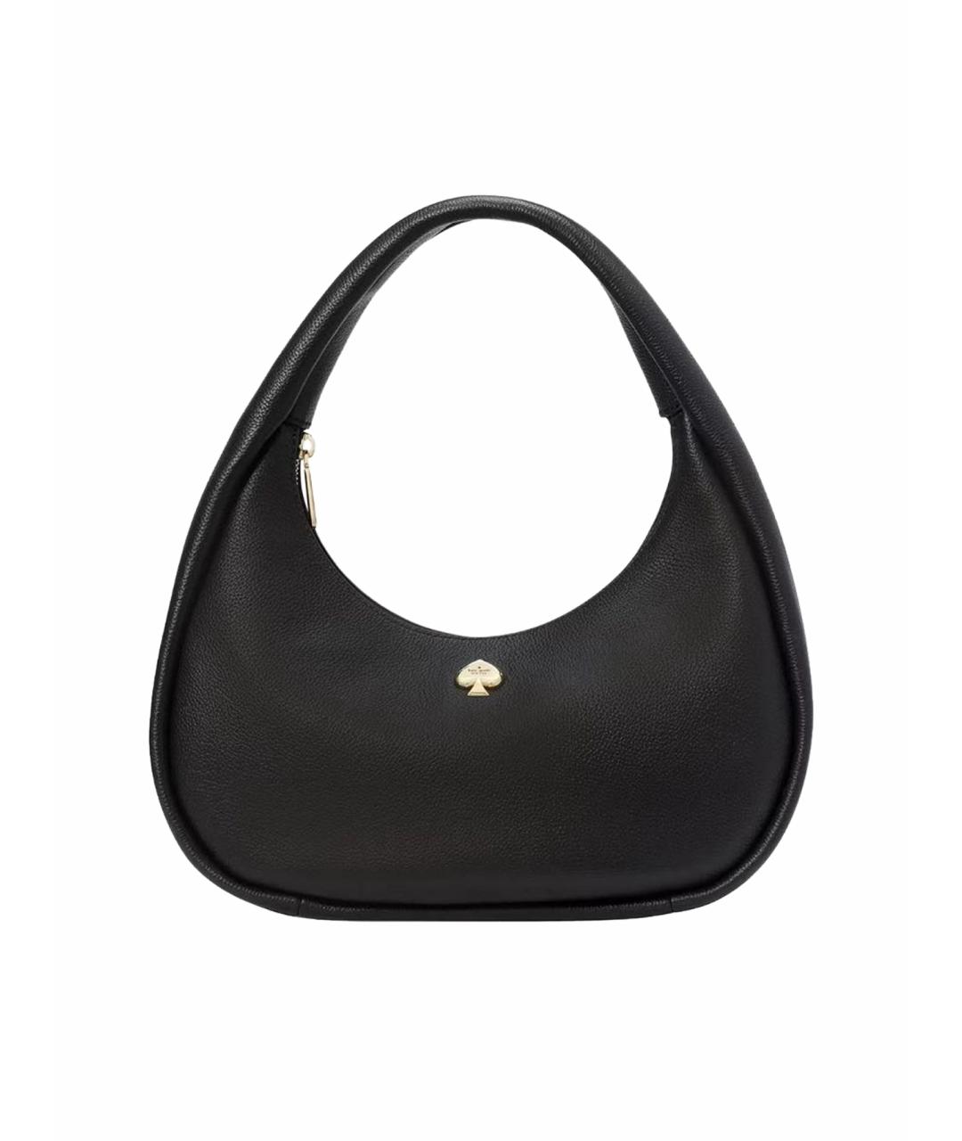 KATE SPADE Черная кожаная сумка через плечо, фото 1