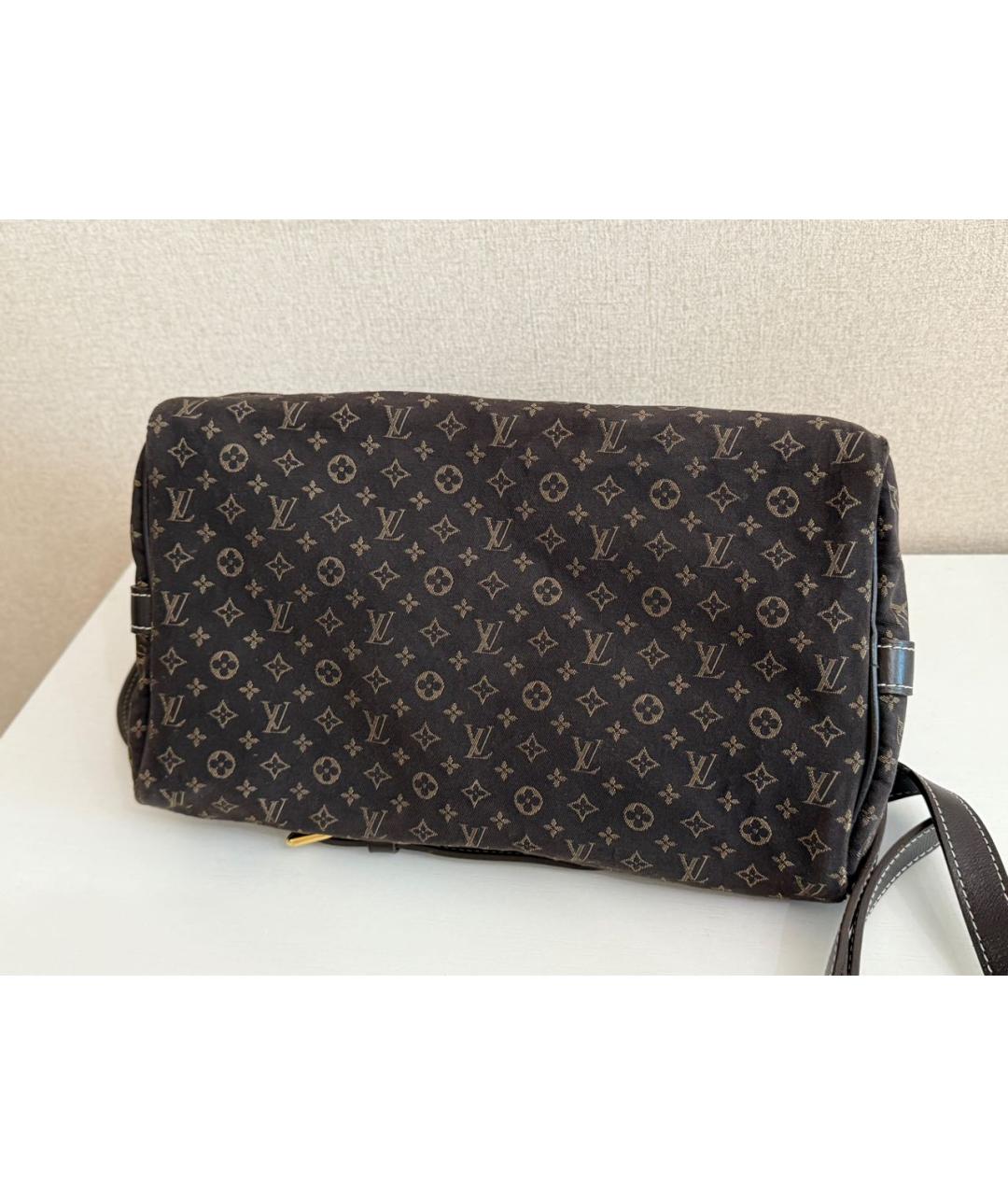 LOUIS VUITTON Коричневая деним сумка тоут, фото 6