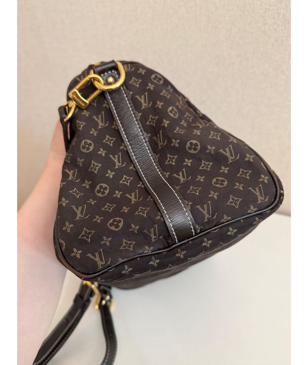 LOUIS VUITTON Коричневая деним сумка тоут, фото 2