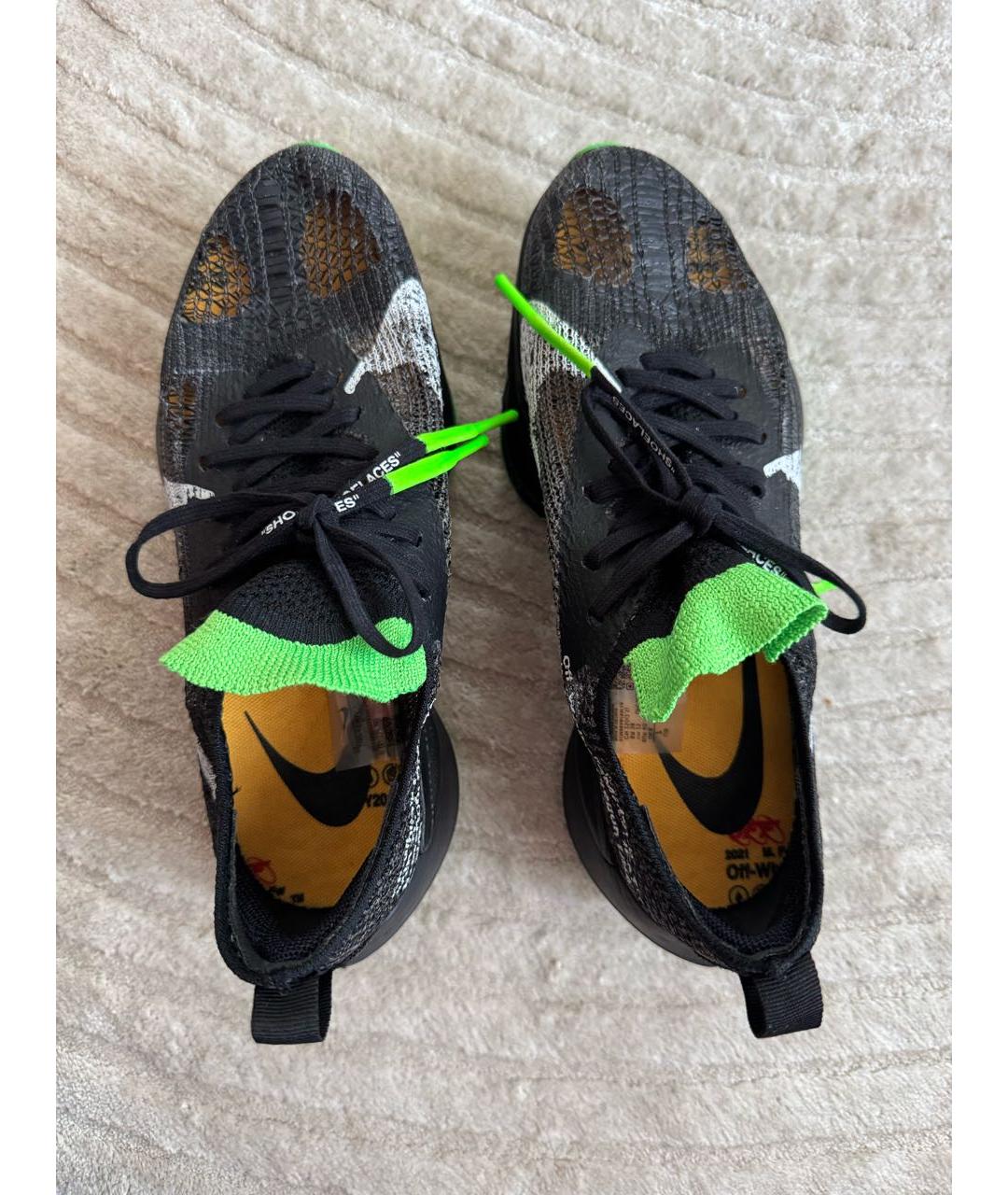NIKE X OFF-WHITE Черные текстильные кроссовки, фото 3