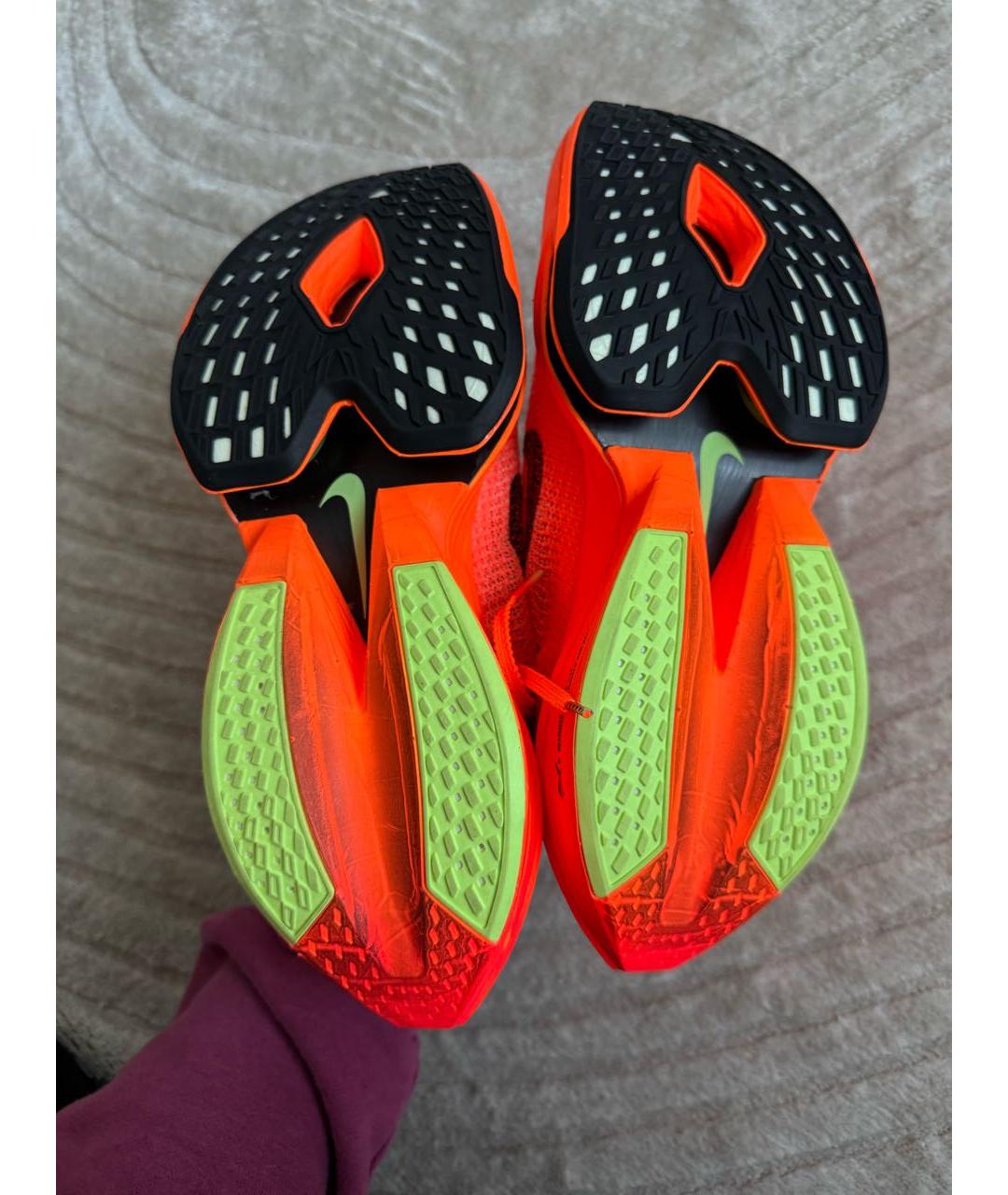 NIKE Оранжевые текстильные кроссовки, фото 7