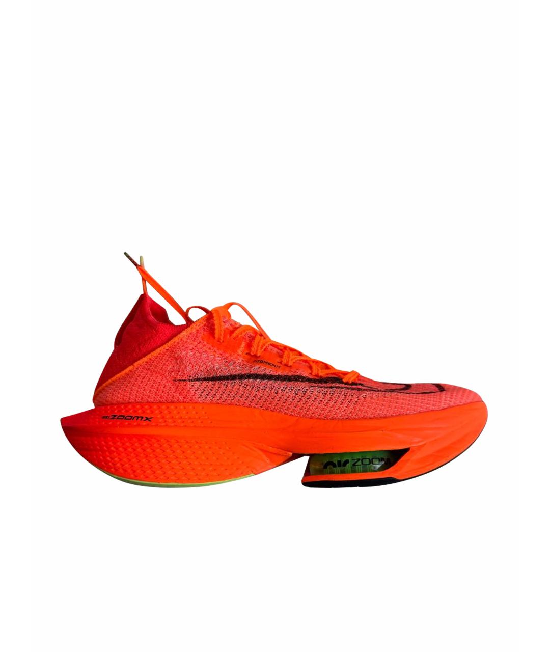 NIKE Оранжевые текстильные кроссовки, фото 1