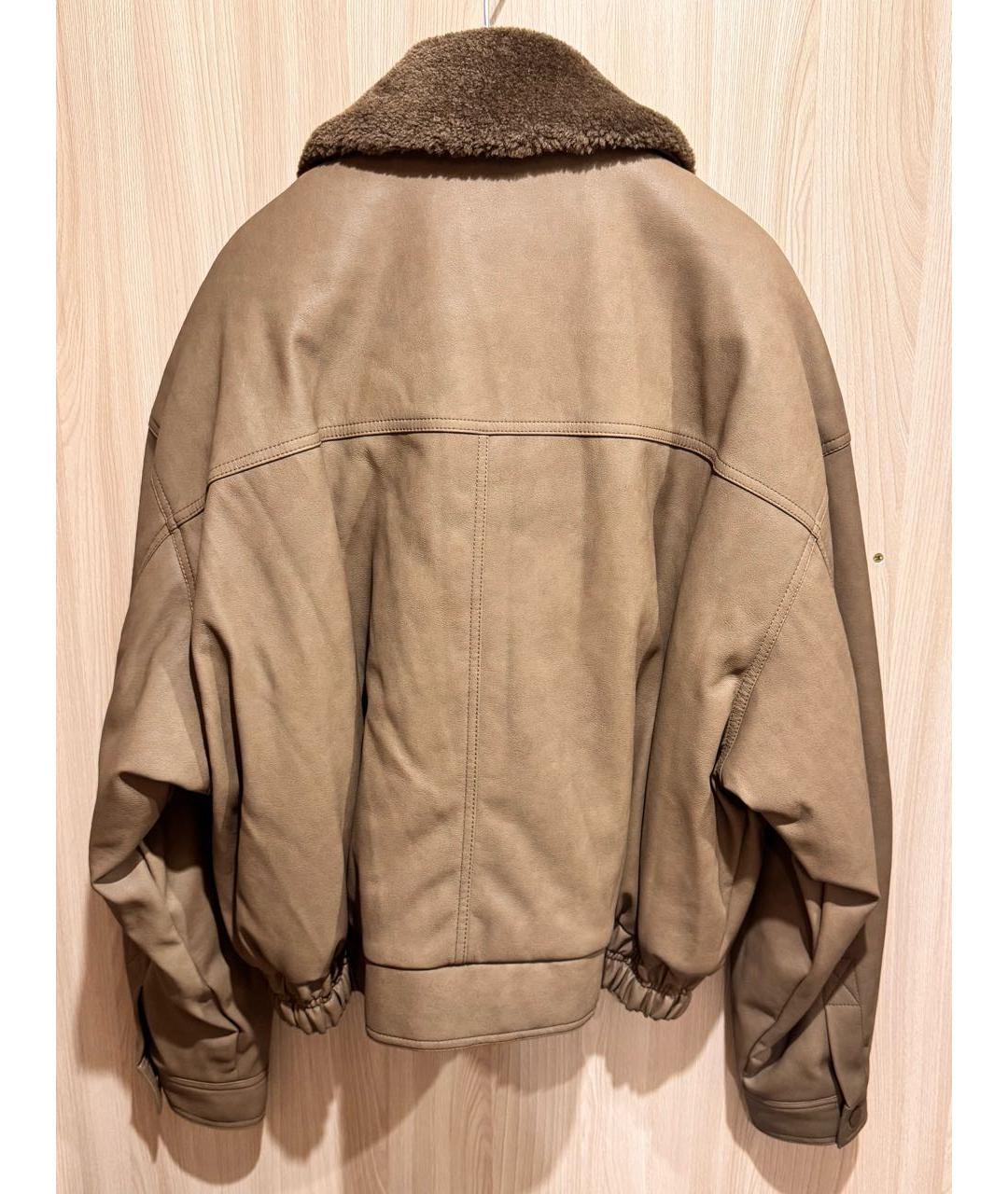LOW CLASSIC Коричневая кожаная куртка, фото 2