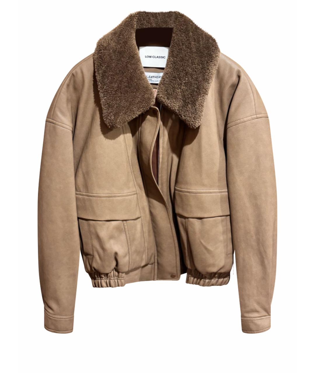 LOW CLASSIC Коричневая кожаная куртка, фото 1