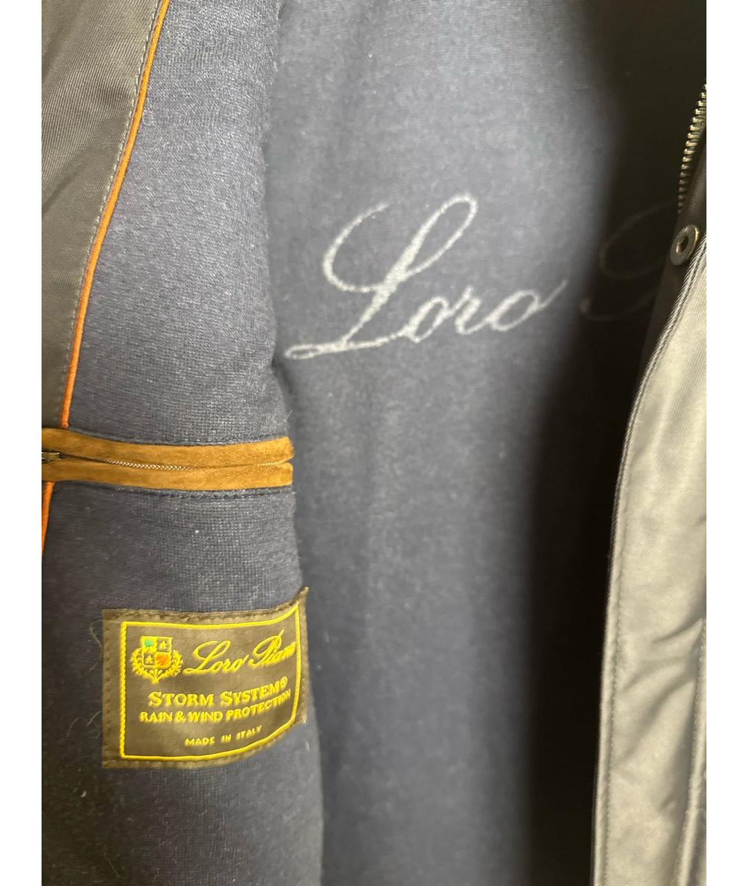 LORO PIANA Темно-синяя кашемировая куртка, фото 5