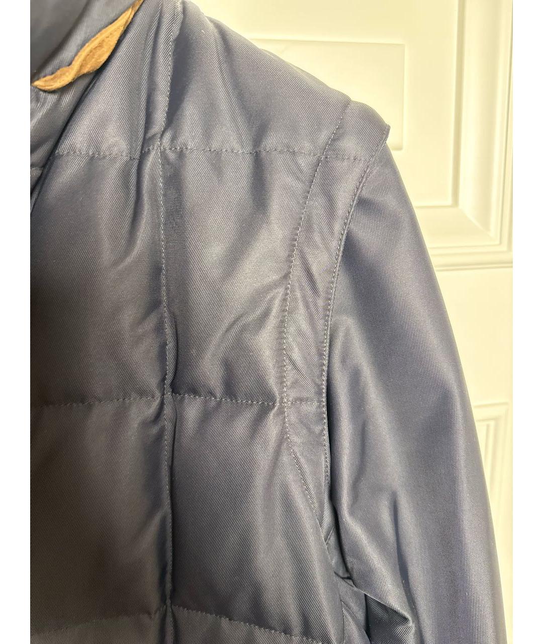 LORO PIANA Темно-синяя кашемировая куртка, фото 7