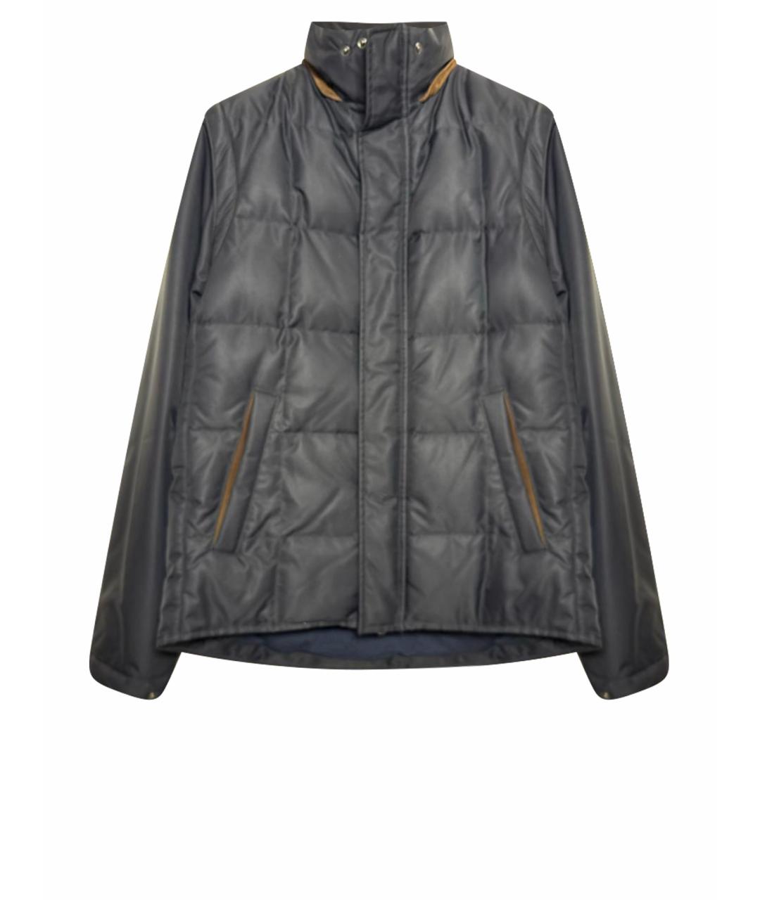 LORO PIANA Темно-синяя кашемировая куртка, фото 1