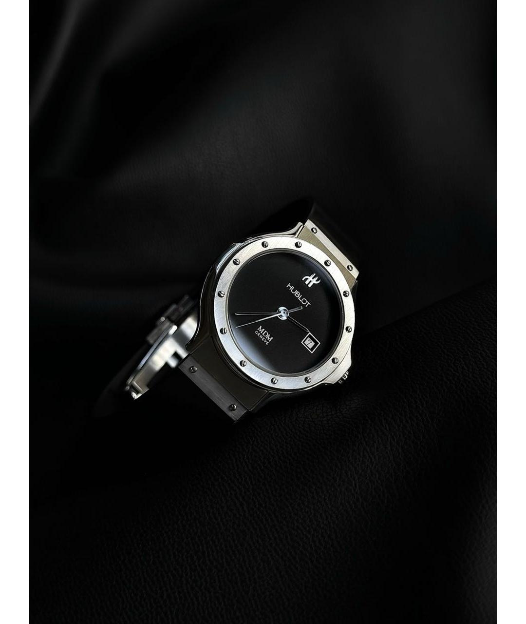 HUBLOT Серебряные стальные часы, фото 2