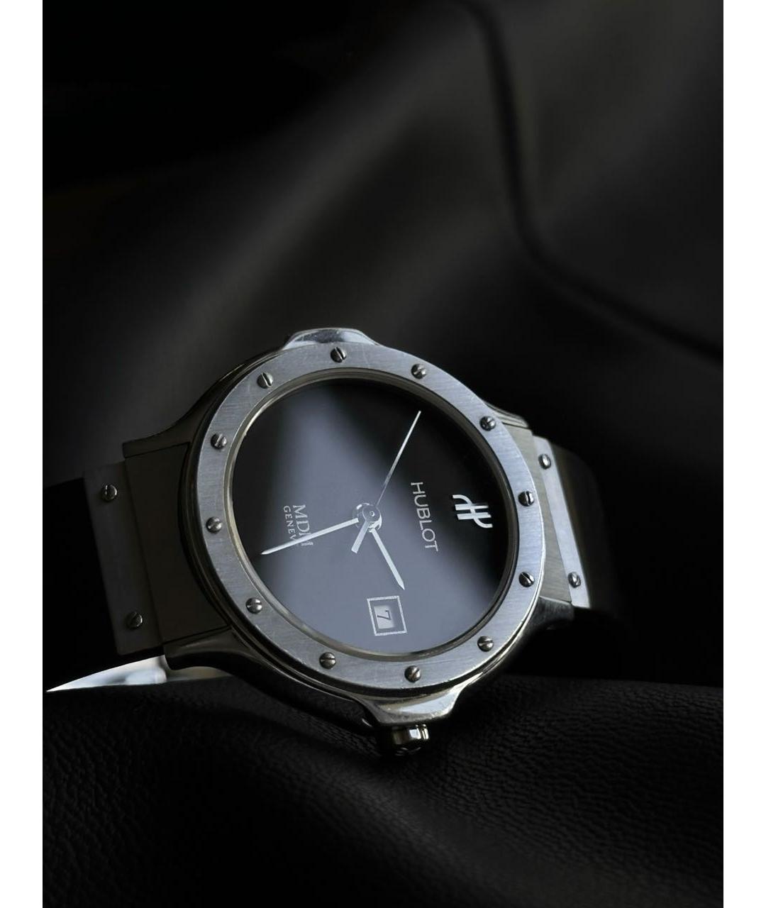 HUBLOT Серебряные стальные часы, фото 3