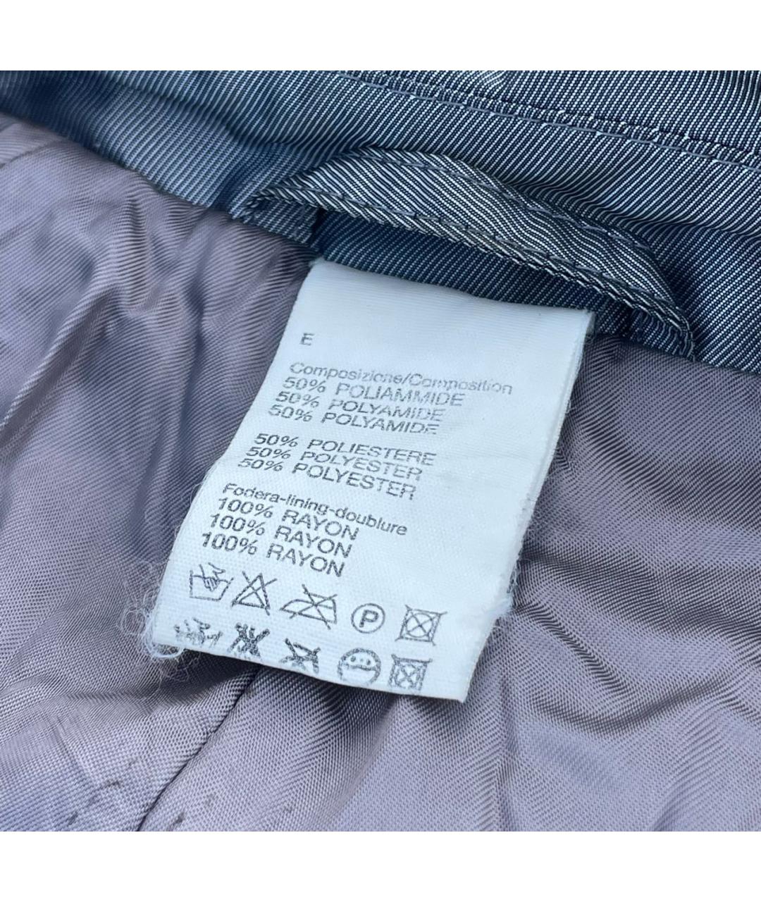 VERSACE Серебрянный полиамидовый тренч/плащ, фото 5